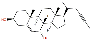 26,27-Dinorcholest-5-en-23-yne-3b,7a-diol